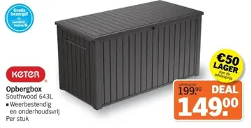 Aanbieding: Opbergbox Southwood 643L