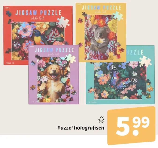 Promotie: Puzzel holografisch