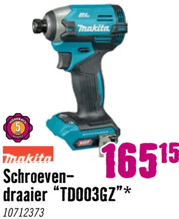 Aanbieding: Slagschroevendraaier XGT TD003GZ (excl. accu en lader)