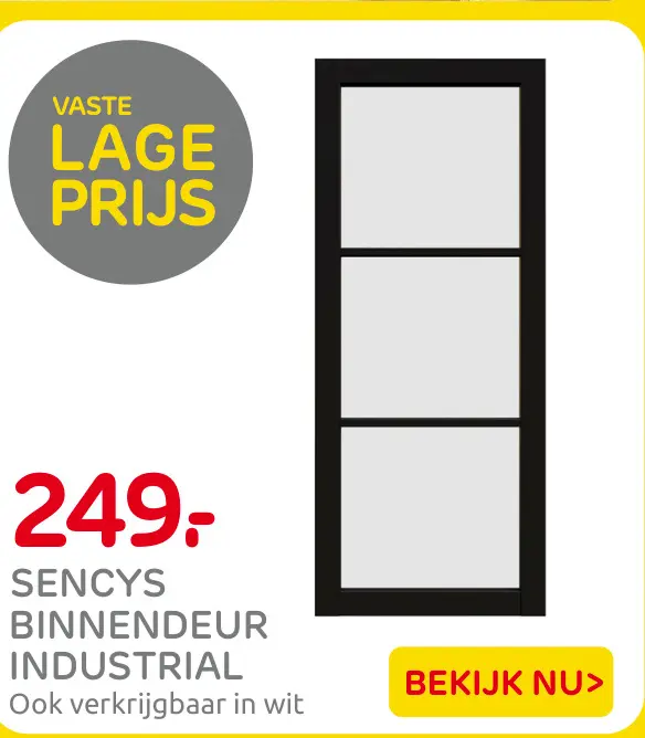 Aanbieding: Sencys binnendeur industrial