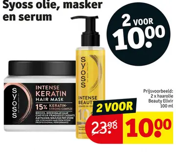Aanbieding: Syoss olie, masker en serum