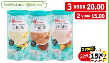 Aanbieding: Kruidvat maaltijdshakes