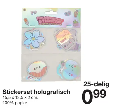 Aanbieding: Stickerset holografisch