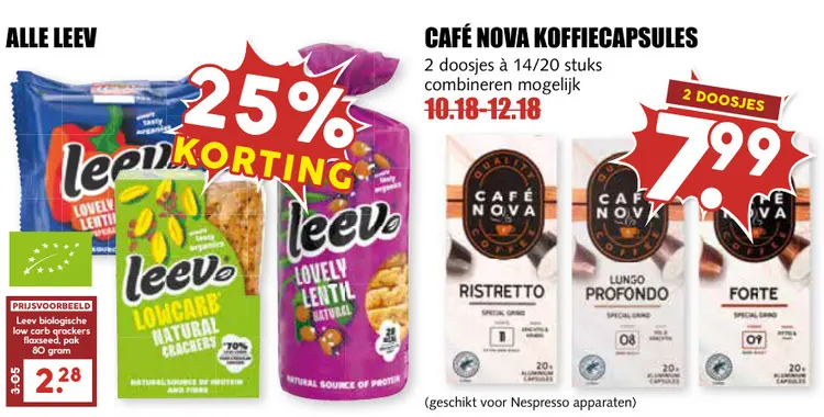 Aanbieding: Café Nova Koffiecapsules