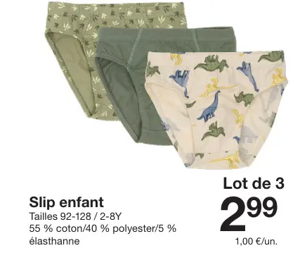 Offre: Slip enfant