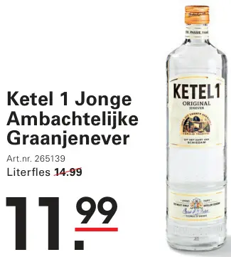 Aanbieding: Jonge Ambachtelijke Graanjenever