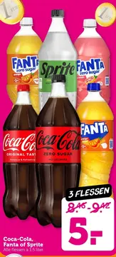 Aanbieding: Coca-Cola, Fanta of Sprite