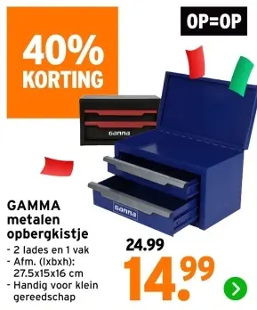 Aanbieding: Metalen opbergkistje