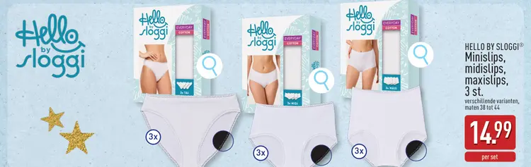 Promotie: Minislips, midislips, maxislips