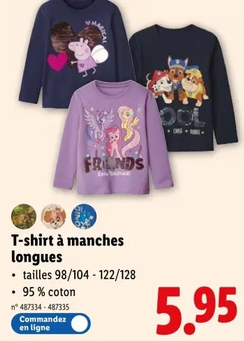 Offre: T-shirt à manches longues