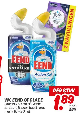 Aanbieding: Wc eend of Glade