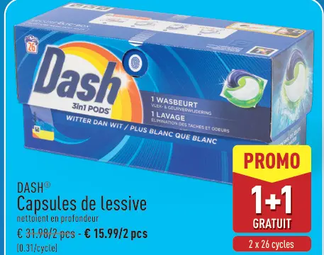 Offre: Capsules de lessive