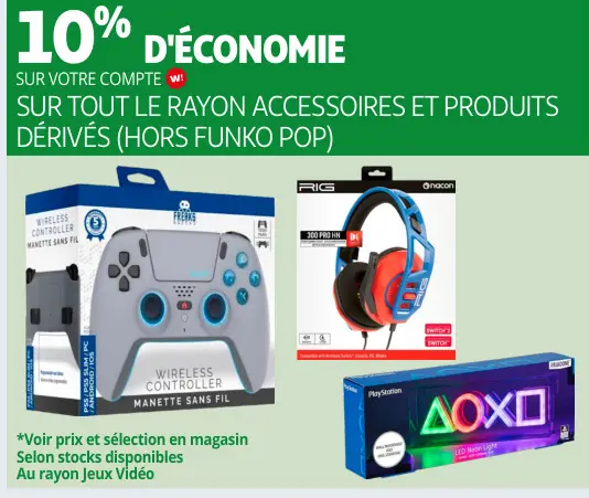 Offre: Accessoires et produits dérivés