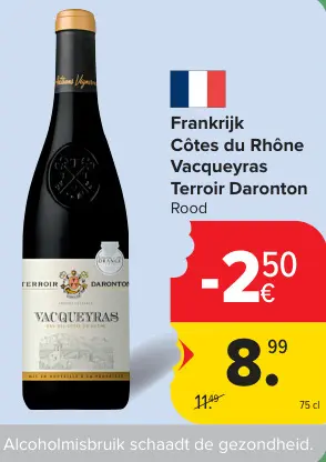 Promotie: Vacqueyras Terroir Daronton
