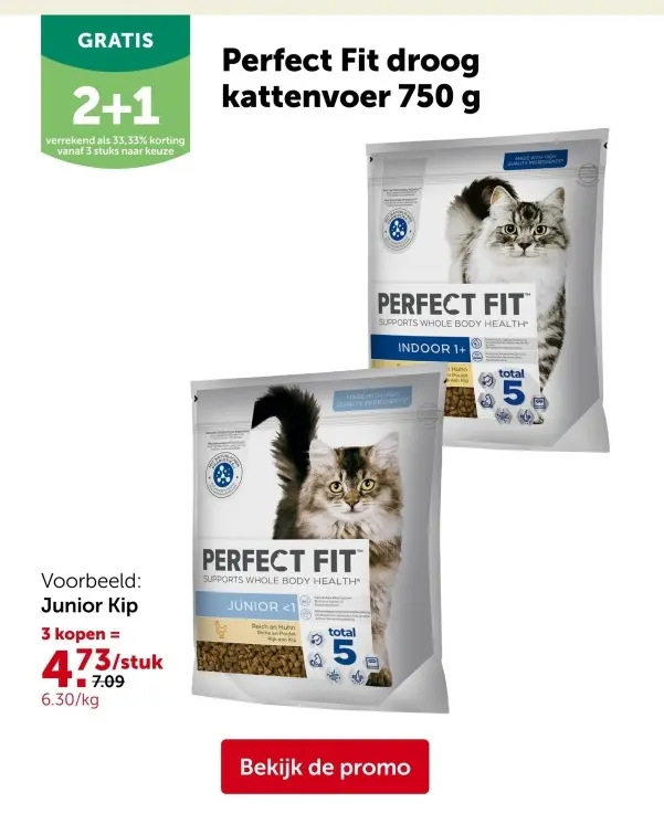 Promotie: Perfect Fit droog kattenvoer