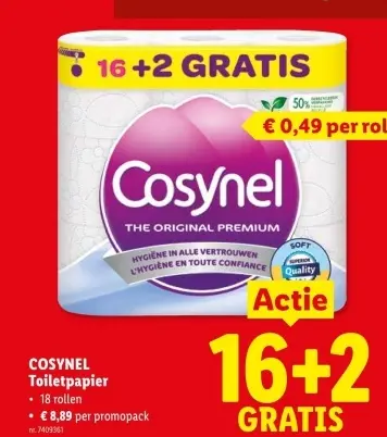 Promotie: Toiletpapier