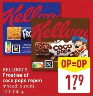 Aanbieding: KELLOGG'S Frosties of coco pops repen