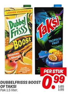 Aanbieding: DUBBELFRISSS BOOST OF TAKSI