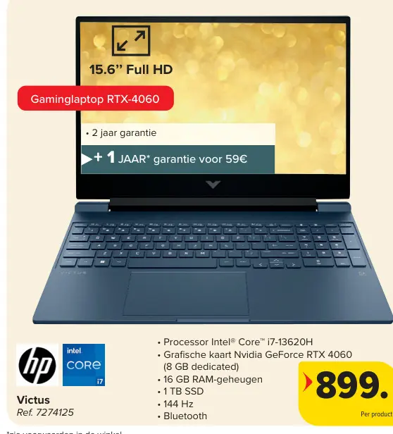 Promotie: Victus Gaminglaptop RTX-4060
