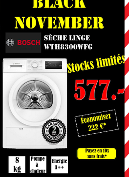 Offre: SÈCHE LINGE WTH8300WFG