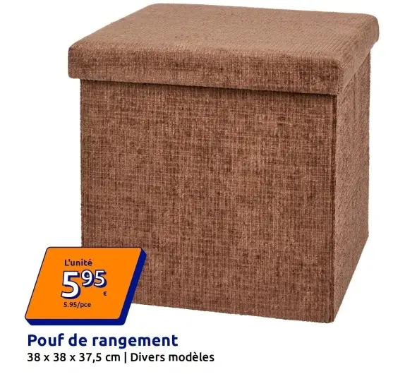 Offre: Pouf de rangement