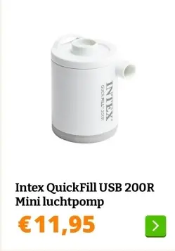 Aanbieding: QuickFill USB 200R Mini luchtpomp