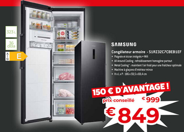 Offre: Congélateur armoire - S1RZ32C7CBEB1EF