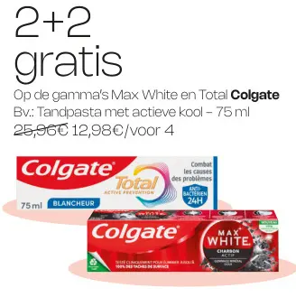 Promotie: Tandpasta met actieve kool