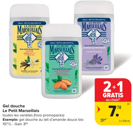 Offre: Gel douche