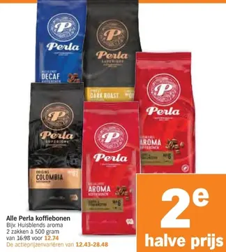 Aanbieding: Alle Perla koffiebonen