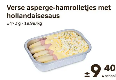 Promotie: Verse asperge-hamrolletjes met hollandaisesaus