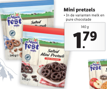 Aanbieding: Alpen fest style Mini pretzels