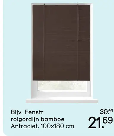 Aanbieding: Fenstr rolgordijn bamboe