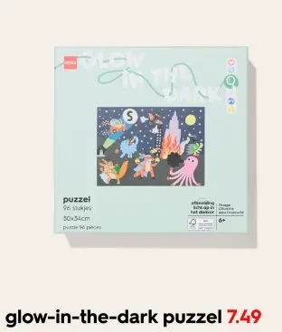 Aanbieding: glow-in-the-dark puzzel
