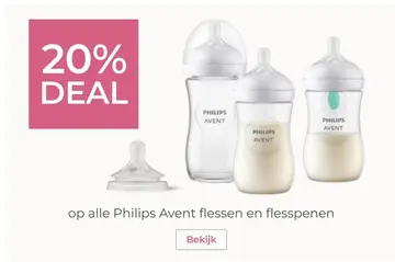 Aanbieding: Philips Avent flessen en flesspenen