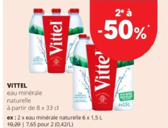 Offre: Eau minérale naturelle