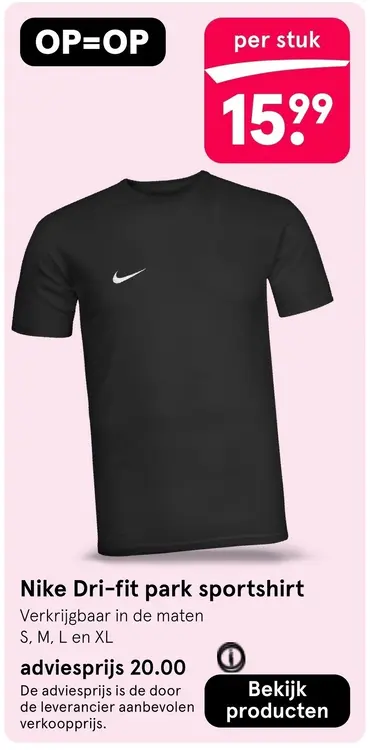 Aanbieding: Dri-fit park sportshirt