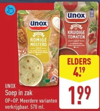 Aanbieding: Soep in zak
