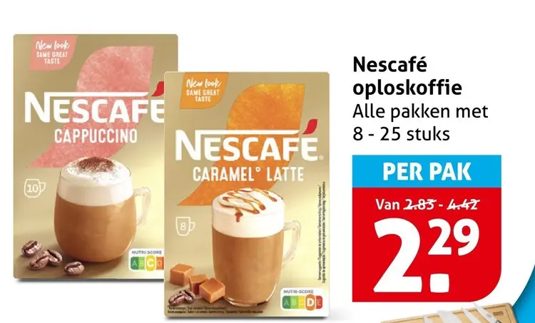 Aanbieding: Nescafé oploskoffie