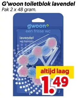 Aanbieding: Toiletblok lavendel
