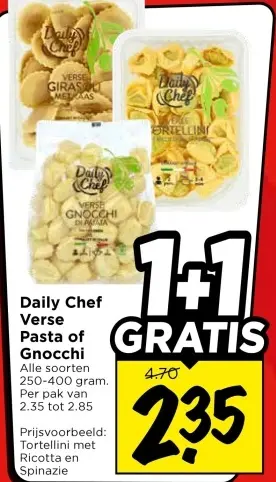 Aanbieding: Verse Pasta of Gnocchi