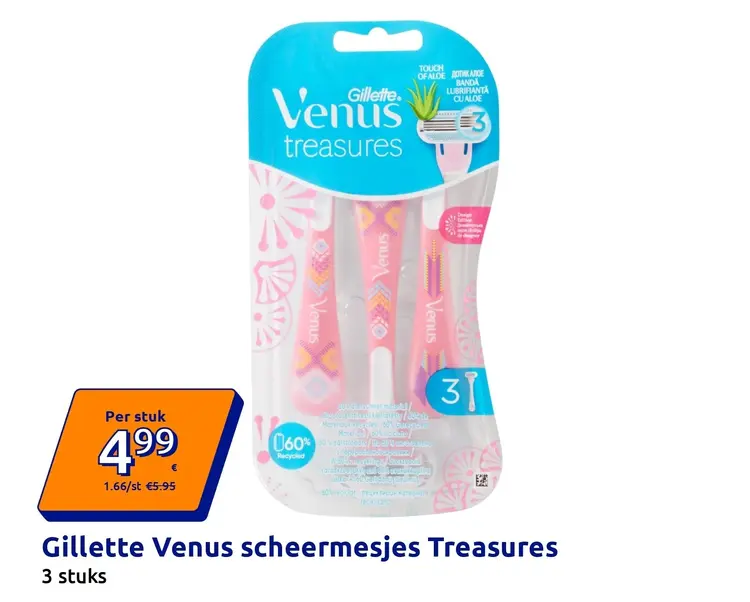 Promotie: Gillette Venus scheermesjes Treasures