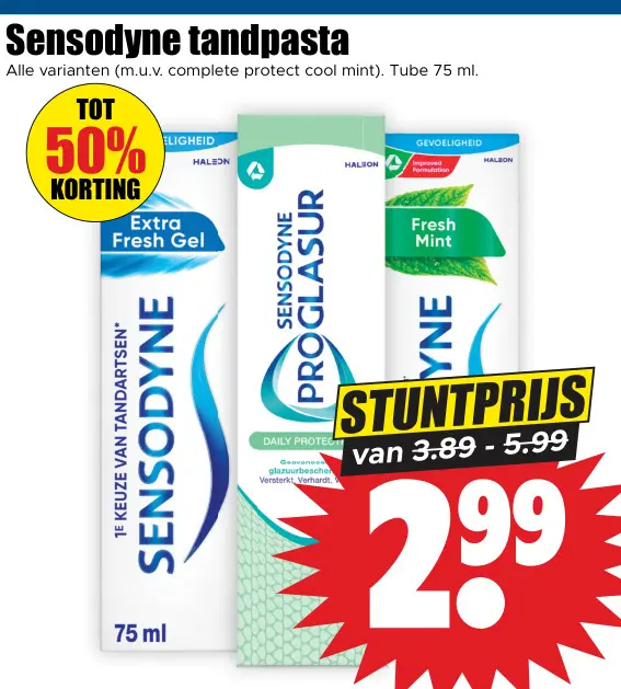 Aanbieding: Sensodyne tandpasta