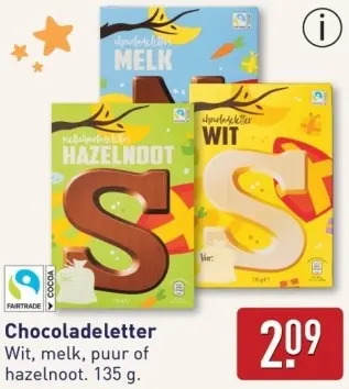 Aanbieding: Chocoladeletter