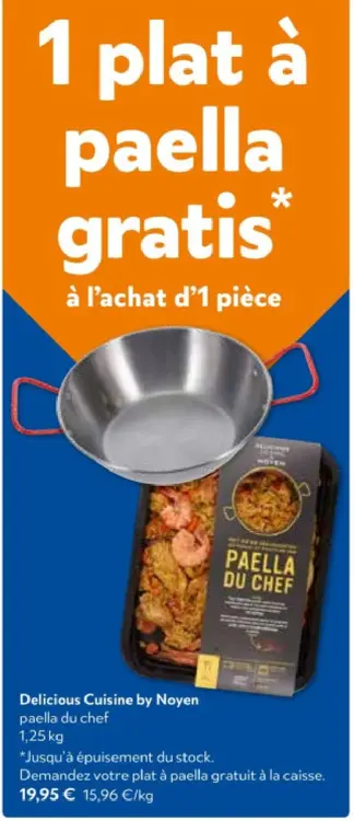 Offre: paella du chef