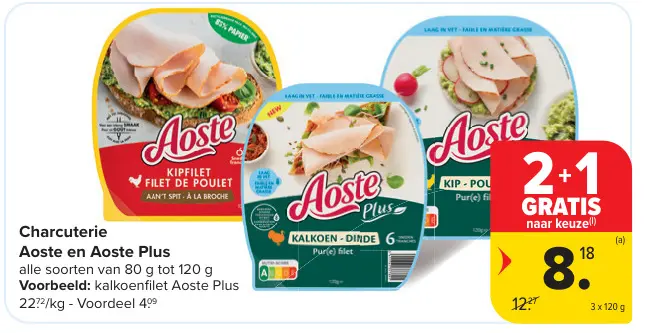 Promotie: Aoste en Aoste Plus