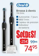 Offre: Oral-B Brosse à dents 790 DUAL