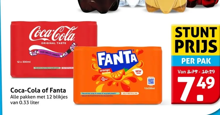 Aanbieding: Coca-Cola of Fanta