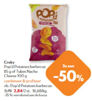 Promotie: Pop'd Potatoes barbecue