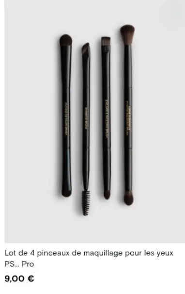 Offre: Lot de 4 pinceaux de maquillage pour les yeux